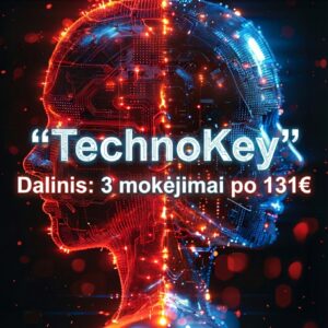 DI mokymai TechnoKey 2.0: Dalinis mokėjimas (3 kartai)