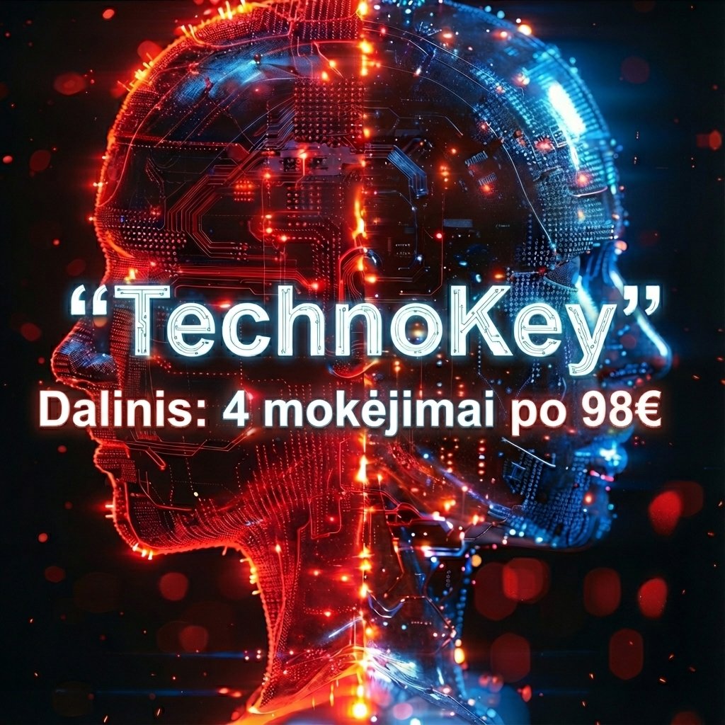 DI mokymai TechnoKey: Dalinis mokėjimas (4 kartai)