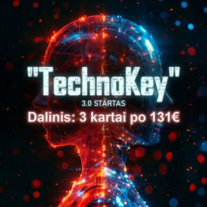 DI mokymai TechnoKey 3.0 Startas: Dalinis mokėjimas 3 kartai po 131€