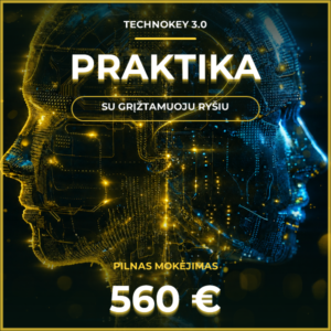 DI mokymai TechnoKey 3.0 Praktika: Pilnas mokėjimas 560€